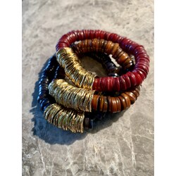 Mala Bracelets with Heishi beads