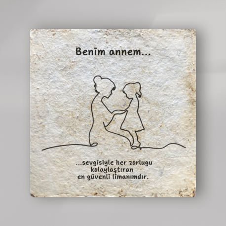 Anneler Günü Özel Miselyum Panel (15x15 cm)