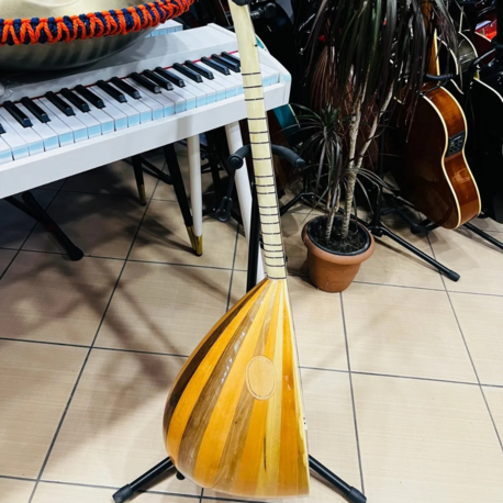 Özel seri ceviz kısa sap bağlama+softcase+yedek tel