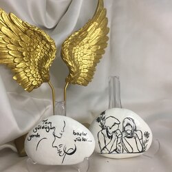 Sevgililer Gününe Özel İkili Taş Üzerine 