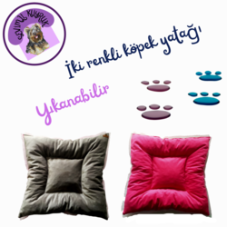 Çift Renkli Köpek Yatağı