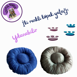 İki Renkli Köpek Yatağı 