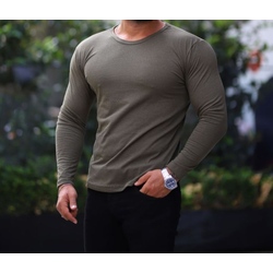 gri renk slim fit tişört
