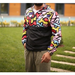 unisex yağmurluk siyah karışık