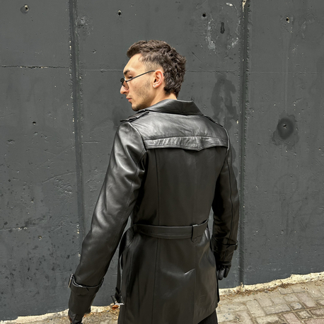 Uzun Biker Ceket 