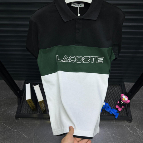 Lacoste Siyah/Beyaz Polo Yaka