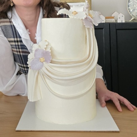'Love Is Your Color' Engagement Cake