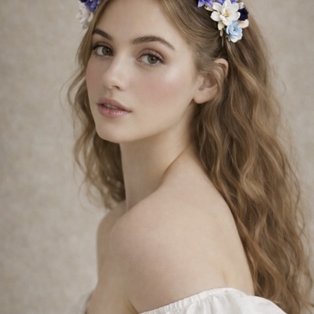 Manolya Taç (mavi) tam dolu