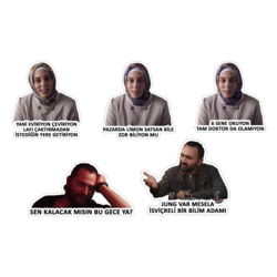 Bir Başkadır / Ethos - Meryem, Sinan, Hilmi Replikler Sticker