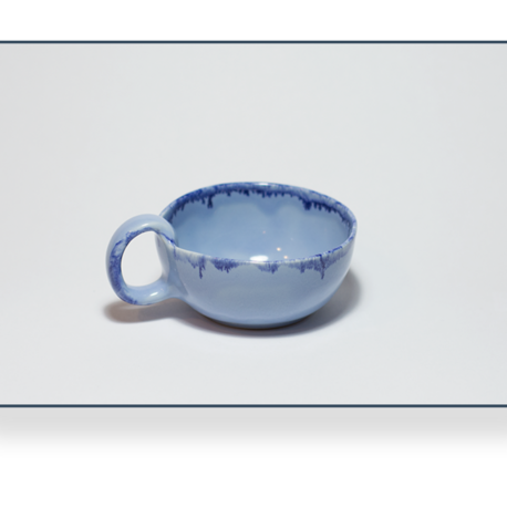 Stoneware Buz Mavisi Fincan
