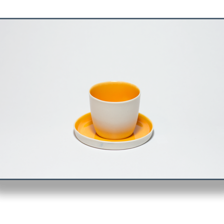Porselen Kulpsuz Espresso Fincanı ve Tabağı - 2
