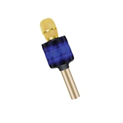 Link-Tech SM04 Gold Head Bluetooth Speaker Kablosuz  Karaoke Mikrofon