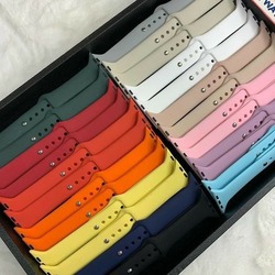 Apple Watch 42 / 44 / 45 / SE44 Mm için Silikon Kordon 
