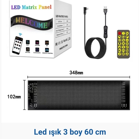 LED ışık 3 boy 60 cm 