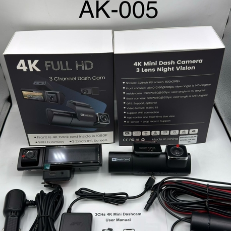 3.lu araç kamerası 4K GPS