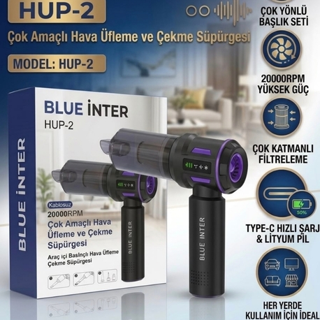 Blue İNTER HUP-2 Kablosuz Süpürge
