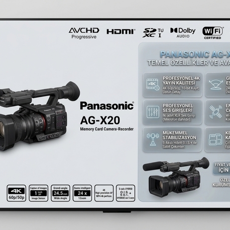  AG-CX20) 4K profesyonel video kamerası
