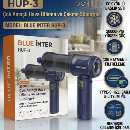 Blue İnter HUP-3 Çok Amaçlı Süpürge
