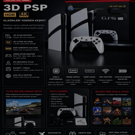 G55 Pro 3D PSP Oyun Konsolu