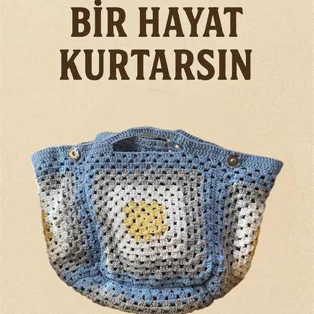 Örgü plaj çantası 