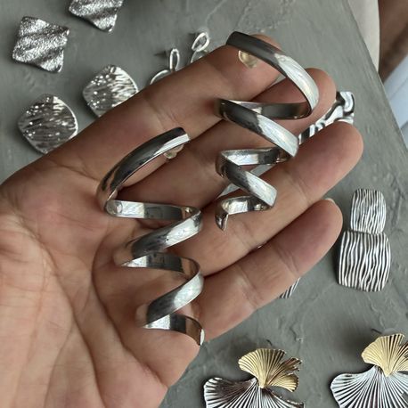 Spiral / Sarmal Tasarım Büyük Küpe