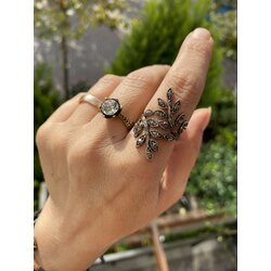 Büyük Taşlı Bronz Yüzük 1