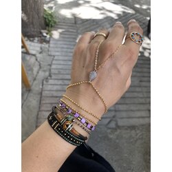Taşlı Dorika Zincirli Şahmeran Bileklik 
