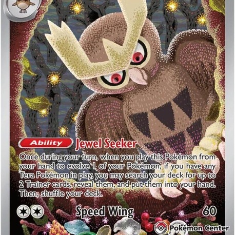 Noctowl SVP141 Pokemon Center Stamp