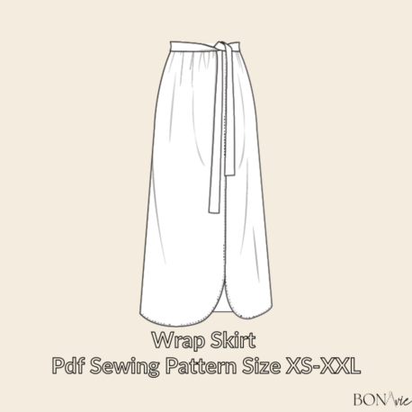 Wrap Skirt | PDF Sewing Pattern