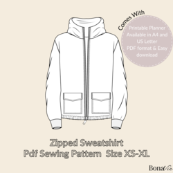 Zipped Sweatshirt