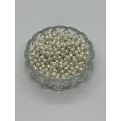 16 - 5mm KREM RENK CAM İNCİ (50GR)