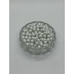 19 - 8mm BEYAZ RENK CAM İNCİ (50GR)