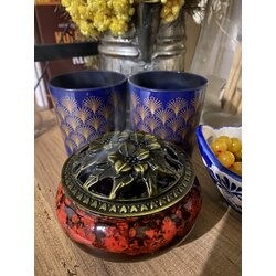Medine Tipi Otantik Buhurdanlık (Kırmızı / Siyah)
