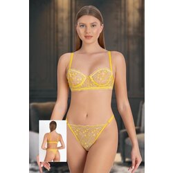 Sarı Bra Set