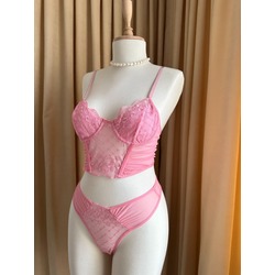 Pink Büstiyer Set