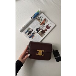 CELİNE TRIOMPHE A+ İTHAL ACI KAHVE DERİ ÇANTA 