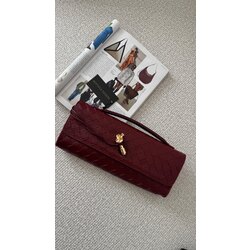 BOTTEGA ANDİAMO A+ İTHAL BORDO DERİ CLUCHT