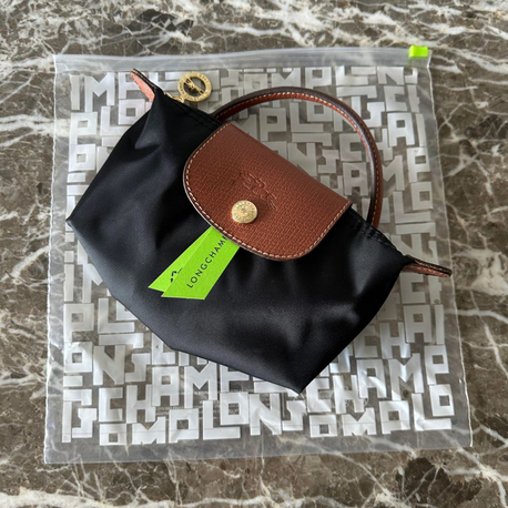 LONGCHAMP MİNİ SİYAH / TABA  