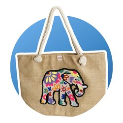 Punch işlemeli, tasarım çanta: Elephant