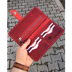 BL El Yapımı Hakiki Deri Longwallet 