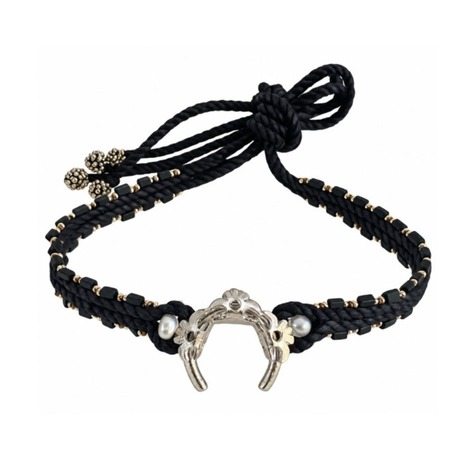 Brambuta Okheia Choker Siyah - Gümüş