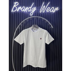 Ami Nakış Logolu Beyaz T-Shirt