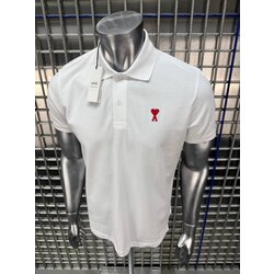 Ami Beyaz Polo Yaka T-Shirt
