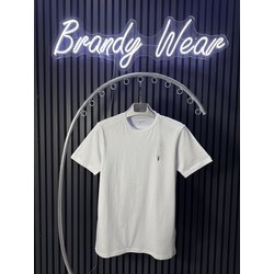 All Saints Nakış Logolu Beyaz T-Shirt