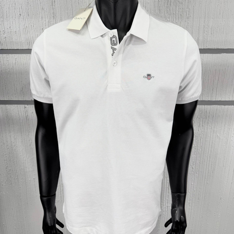 Gant Beyaz Polo Yaka T-Shirt