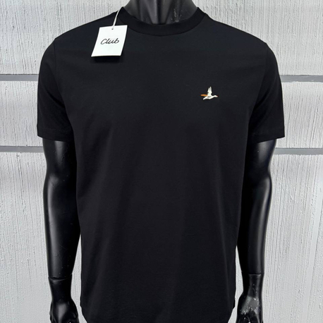 Bmn Club Kuş Nakışlı Siyah T-shirt