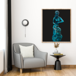 Self-made woman (Black background) -POSTER (Kaliteli baskı)