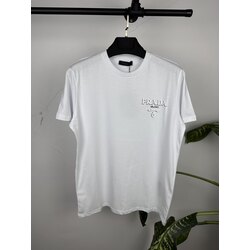 Prada logo unisex beyaz tişört