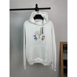 Marka-geniş kalıp-oversıze unisex beyaz hoodie