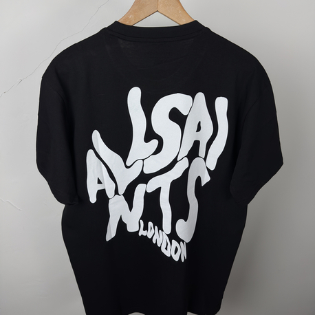 AllSaints siyah rahat kalıp tişört